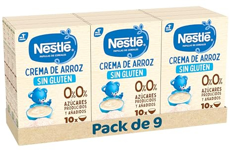 NESTLÉ 0%0% Papilla Sin gluten 9x180g