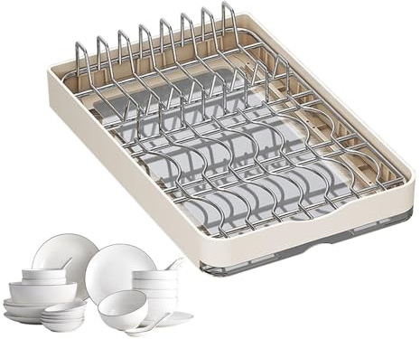 Organizador deslizante para armario | Estante extraíble para armario | Guías para cajones para armarios | Cajón de almacenamiento de cocina para platos y cuencos extraíbles resistentes para el hogar,