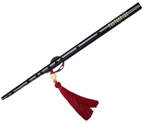 Flauta Bambú Flauta de bambú para principiantes instrumento basado en cero melodía C estilo antiguo negro