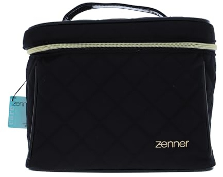 Zenner Schminktasche mit Spiegel – kompakter Schmink Tasche mit praktischem Organizer für Damen – ideale kleine Make up Organizer Tasche für Pflege, Make-up & Medikamente