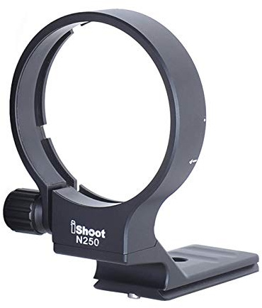 iShoot Anneau de Montage pour Trépied Bague Collier d'Objectif Compatible avec Nikon Nikkor AF-S 200-500mm F5.6E ED VR, Support Lentille plaque de dégagement rapide de la Appareil Photo Arca-Swiss Fit