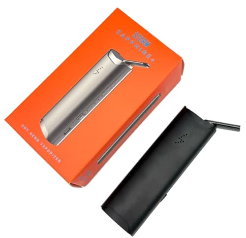 NEW Sapphire+ (plus) Vaporizer by Storm - More Powerful 3600mAh Battery, 80 Minutes Vaping Time, USB-C Charging, Dosing Capsule Compatible