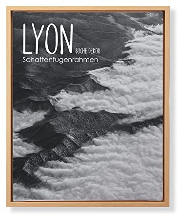 BIRAPA Lyon Keilrahmen für Canvas 60x80 cm in Buche, Rahmen für Leinwände, Leerrahmen für Leinwand, Schattenfugenrahmen für Keilrahmen, Leinwand Rahmen