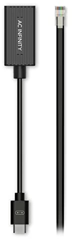 AC Infinity Adaptador RJ11/12 a puerto UIS tipo B, cable de conversión con cable de extensión para luces de cultivo RJ11 RJ12 con atenuación de resistencia