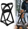 Aufun Corta Leña Manual de Acero al Carbono, Corta Leña Portátil en Forma de X con 4 Tornillos, Corta Leña Estable y Seguro para Camping, Barbacoa, Hogar, Negro(Tye B)