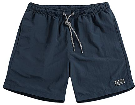 Badeshorts Herren Kurz Badehose Männer Badeshorts Jungen Schwimmhose Boardshorts Schnelltrocknend Sommer Kurze Hose Boardshorts Boxer Badepants Bikini Beach Soft Shorts Dunkelblau XL