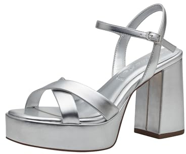 Tamaris Mujer 1-28051-42, Sandalia con talón, Plata, 41 EU