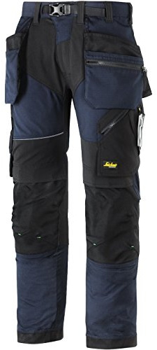 Snickers Arbeitshose Flexiwork mit Holstertaschen Größe in 1 Stück, 56, marineblau/Schwarz, 69029504056