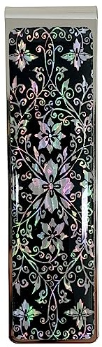 Nacreh Mother of Pearl Money Clip Wallet Credit Card Slim Bussiness Card Stainless Steel Holder Noble Gift Collection (Creeper)