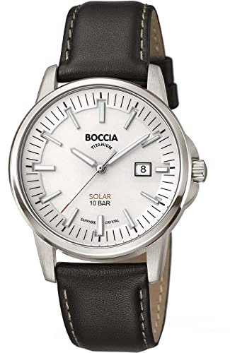 Boccia Montre Classique 3643-01, Noir, Bracelet