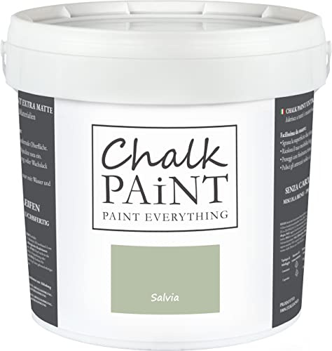 Chalk Paint Everything® Salvia (Sage Green) – 5 l Water-Based Chalk Paint for Shabby Chic Furniture, Décor, and Upcycling Projects – Non-Toxic, Easy to Apply