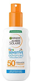 Garnier Ambre Solaire Advanced Sensitive Kids Ceramide Protect Spray SPF50+, 150 ml