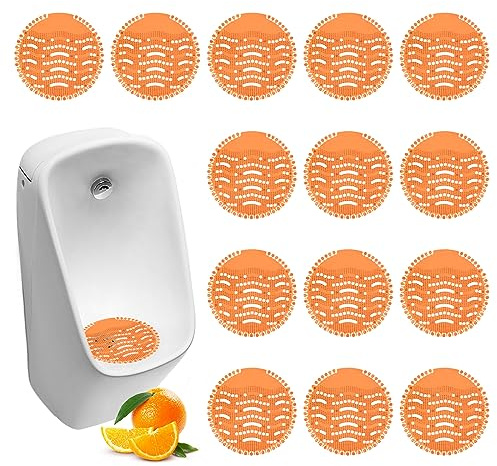 Ecrans Pour Urinoir, 16 Pièces Desodorisant Urinoir, Filtre D'urinoir, Pastilles Urinoir, Tapis d'Urinoir Désodorisant pour Urinoir pour salle de bain Hôtels Toilettes