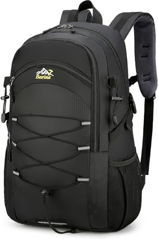 Besrina 40L Hiking Backpack, Multi-functional Water Resistent Travel Rucksack with Reflective, Large Capacity Daypack for Walking Camping Trekking Running Cycling Outdoor Sports