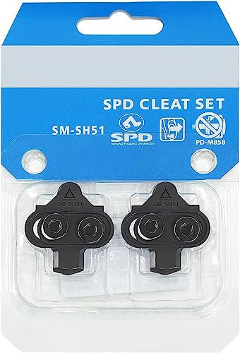 NAACOO Fahrrad Schuhplatten kompatibel mit Shimano SPD SH51 SH56 Klickpedale Cleats – Spin Peloton Indoor Cycling Clips & Mountain MTB Bike Fahrrad Cleat Clips Set