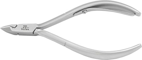 Wictor, Tronchese Professionale per Cuticole, Acciaio Inossidabile, 10 cm Lunghezza Totale, 49 g, Lama 8 mm