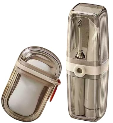 Vmohuyktx Leakproof Travel Kits Toothbrush Holder and Soap Container 2pcs Bathroom Hygienes Essential for Outdoor Activity Travel Soap Dispenser Set