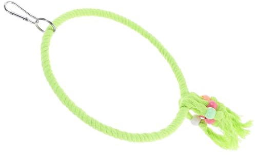 Cabilock Columpio Grande para Pájaros de Jaula, Columpio Colgante de Algodón Cuerda Resistente, Juguete Duradero para Loros y Periquitos, Accesorio para Jaulas y Ejercicio de Aves
