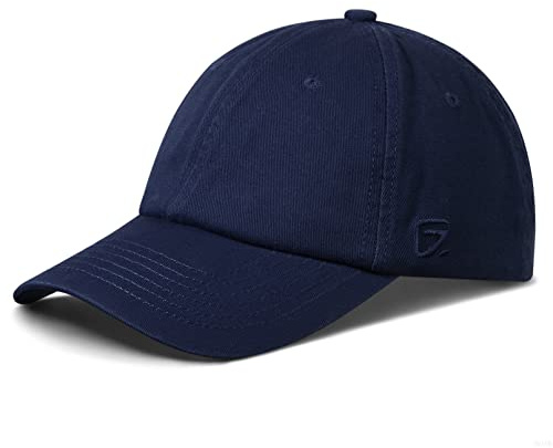 Baseball Cap Summer Polo Dad Hat Mens Outdoor Run Sport Hats Cool Cotton Blank Soft Light Breathable Travel Golf Unstructured Trucker Hat for Men Women Girls Unisex Plain distressed Gifts Navy Blue