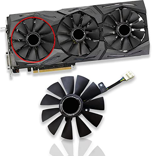 Dotodo Ventola di raffreddamento per scheda grafica ASUS GTX 980 Ti R9 390X 390 GTX 1060 1070 1080 Ti RX 480 RX480 Ventola di raffreddamento per scheda grafica (Fan-A-4pin)