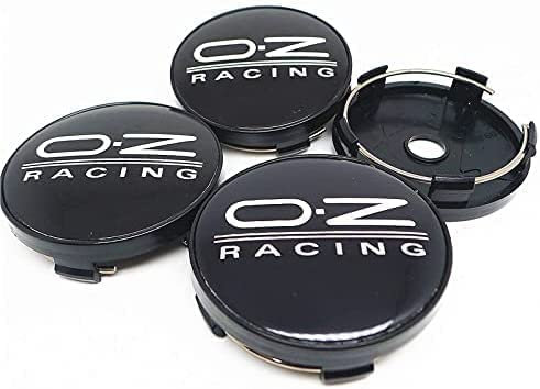 4 Stück Nabenkappen für Oz Cours 60MM, Nabendeckel, Felgenkappen, Radnabenabdeckung, Felgendeckel, Staub/mit Logo