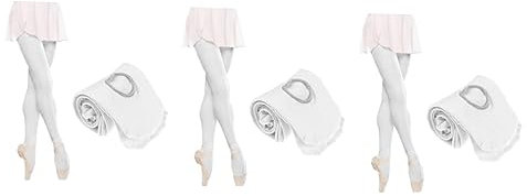 VALICLUD 3st Erwachsener Trikot Tanzstrumpfhosen Für Erwachsene Ballettstrumpfhosen Weiß Kind Mädchen Tanzen Socken