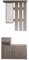 HTI living Garderobenpaneel mit Schuhschrank Thekla Sonoma mit Spiegel Hutablage und 5 Kleiderhaken