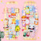 MHJY Stuffed Animal Storage with LED Light Wooden Soft Toy Storage Organizer Large Corner Plushies Holder Net Length Adjustable Kids Bedroom Furniture for Nursery Playroom