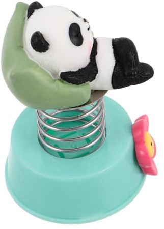MUCKLILY Figurine De Panda à Tête Branlante pour Tableau De Bord De Voiture Mignonne Ornement Décoratif Compact pour Voiture Accessoire De Bureau Original Et Solide Et Espace De Travail