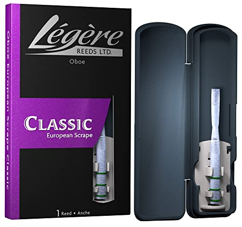 Légère Reeds - European Scrape Oboe Reed, Dureza Medium-Soft (DROEMS) - Cañas Sintéticas Premium para Viento-Madera