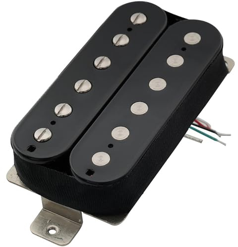 Artec VH-Rock Alnico 5 Uncovered Pickup Humbucker Hals 8.6K för Elgitarr, Svart