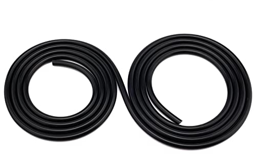 AIEX 4mm Diamètre Intérieur 3m Haute Température Tuyau à Vide en Silicone, Haute Performance Auto Tube à Vide pour Utilisation Avec Radiateur de Véhicule (Noir)