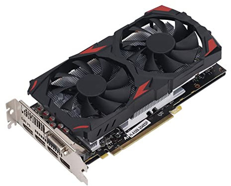 Bewinner RX 580 8 GB GDDR5-Grafikkarte, 256-Bit-2048SP-Grafikkarte, 3 X DisplayPort, HDMI, DVI, 16 X PCI Express 3.0, DirectX 12-Gaming-Grafikkarte für Desktop-Computer-GPU