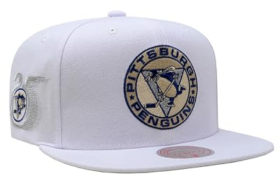 Mitchell&Ness Snapback Cap Winter White Pittsburgh Penguins