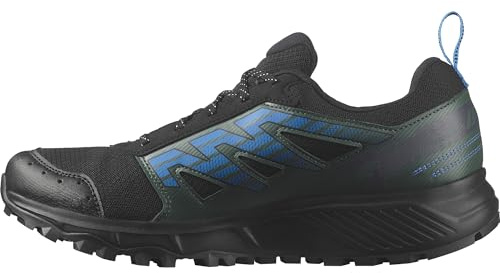 Salomon Wander Gore-Tex Waterproof Men's Trail Running and Walking Shoes, Waterproof, Cushy Comfort, and Secure Foothold, Black, 6.5