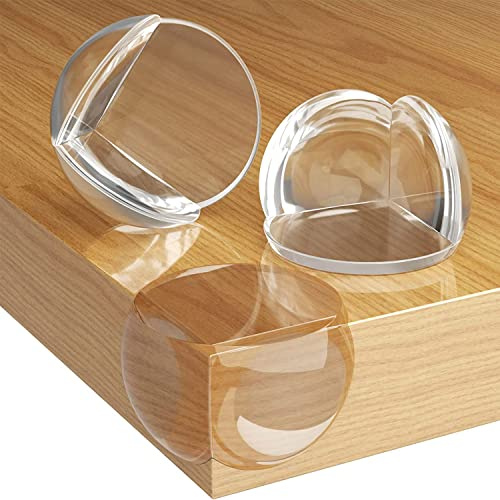 20 Pezzi Paraspigoli per Bambini Angolari Trasparenti, Angoli Kit di Protezione e Sicurezza, Paraspigoli per Bambini, Kit di Sicurezza Bambini Angolare, per Tavolo e Mobili Angoli