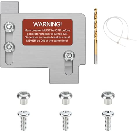 BFLCTGCF Generator Interlock Kit Compatible with Horizontal Main Cutler Hammer Only CH Series TAN Breaker 150 or 200 amp Panels, 1 1/2 Spacing Between Main and Branch Breaker.