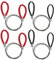 4 Piezas Sierras de Cable,Sierra de Cadena de Mano de Acero Inoxidable,Sierra de Alambre Mejorada,Sierras de Cable de Tubo,para Cortar Madera,Plástico(Rojo*2+Negro*2)