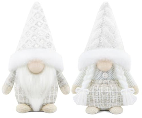 Gehydy Gnomi Natalizi Set di 2 Decorazioni Natalizie Gnomi Natale Gnomo Natalizio Christmas Decorations Home Decor per Casa Cucine