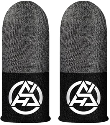 Gamers Finger Sleeves - Mobila Gamers Finger Pads, Touchscreen Finger Sleeves | 2 ST Tumhandskar för män, spelkontroll Finger tummuff, andningsbart pekskärmsfingerskydd för telefonspel