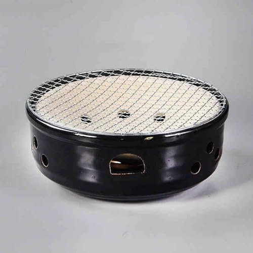 Stufa da tavolo per barbecue a carbonella, in ceramica, per cucinare all'aperto, campeggio e legna