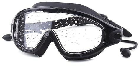 Lunettes de natation à grand cadre, anti-buée, lunettes de natation plates et légères, plongée avec tuba, pour homme et femme, lunettes de natation plates et légères, lunettes de natation anti-buée