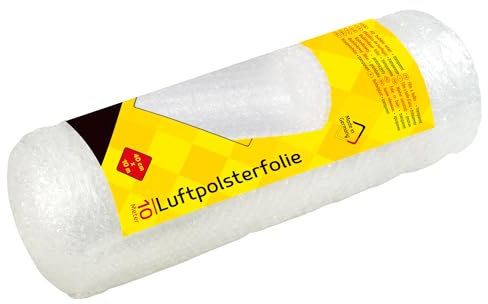 Idena 10400 - Luftpolsterfolie für Versand-Sicherung, 40 cm x 10 m auf Rolle, 70 µ, transparent, 1 Stück