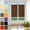 Plisart Premium Plissee Klemmfix Ohne Bohren, Braun 65x200cm, Sonnenschutz, Lichtdurchlässig, Easyfix Rollo Plissees für Fenster, Faltrollo, Jalousie zum Klemmen, Plisseerollo