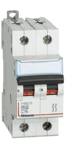 Bticino FH82D50 - BTDIN100 - Interruttore MAGNETOTERMICO 2P Curva D 50A 10KA
