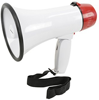 Adastra | Compact Bullhorn for Amplifying Sound 10W Megaphone with Record, Looper, Volume Control & Siren