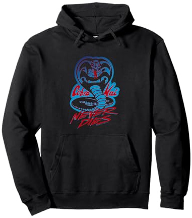 Cobra Kai Niemals stirbt Cobra Logo Pullover Hoodie