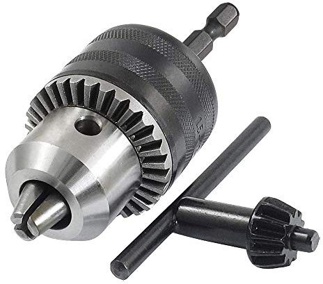 Bestgle 1.5-13mm Capacity Drill Chuck Mount 3/8-24UNF Quick Change Connect Conversion Chuck with 1/4 Hex Shank