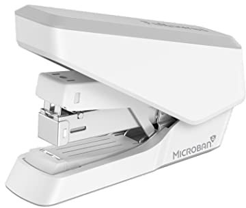 Fellowes Bürotacker, LX860 Kompakter Hefter mit EasyPress™, Tacker mit hygienischem Schutz, 40 Blätter auf einmal, Flachheftung