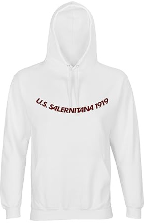 U.S. SALERNITANA 1919 Official Product Hoodie Logo Bianca